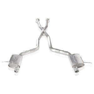 Jeep Grand Cherokee Trackhawk Performance Exhaust - Rear - Stainless Works - Catback System X-Pipe Turbo S-Tube Muffler Stock Exit - `18-`20